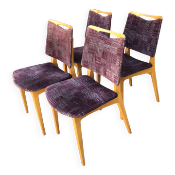 Vintage blond wood chairs from the 60s