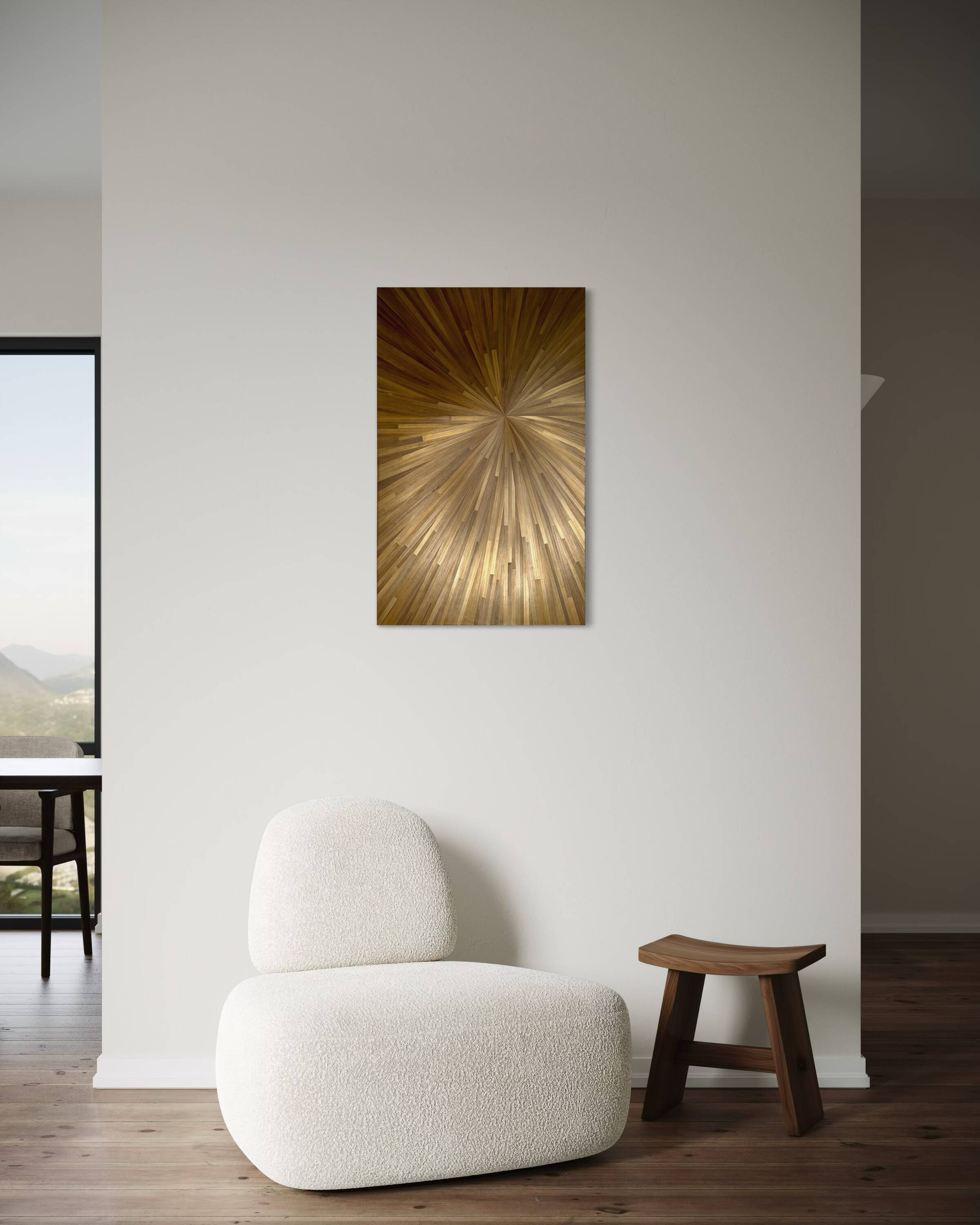 Bronze sun painting