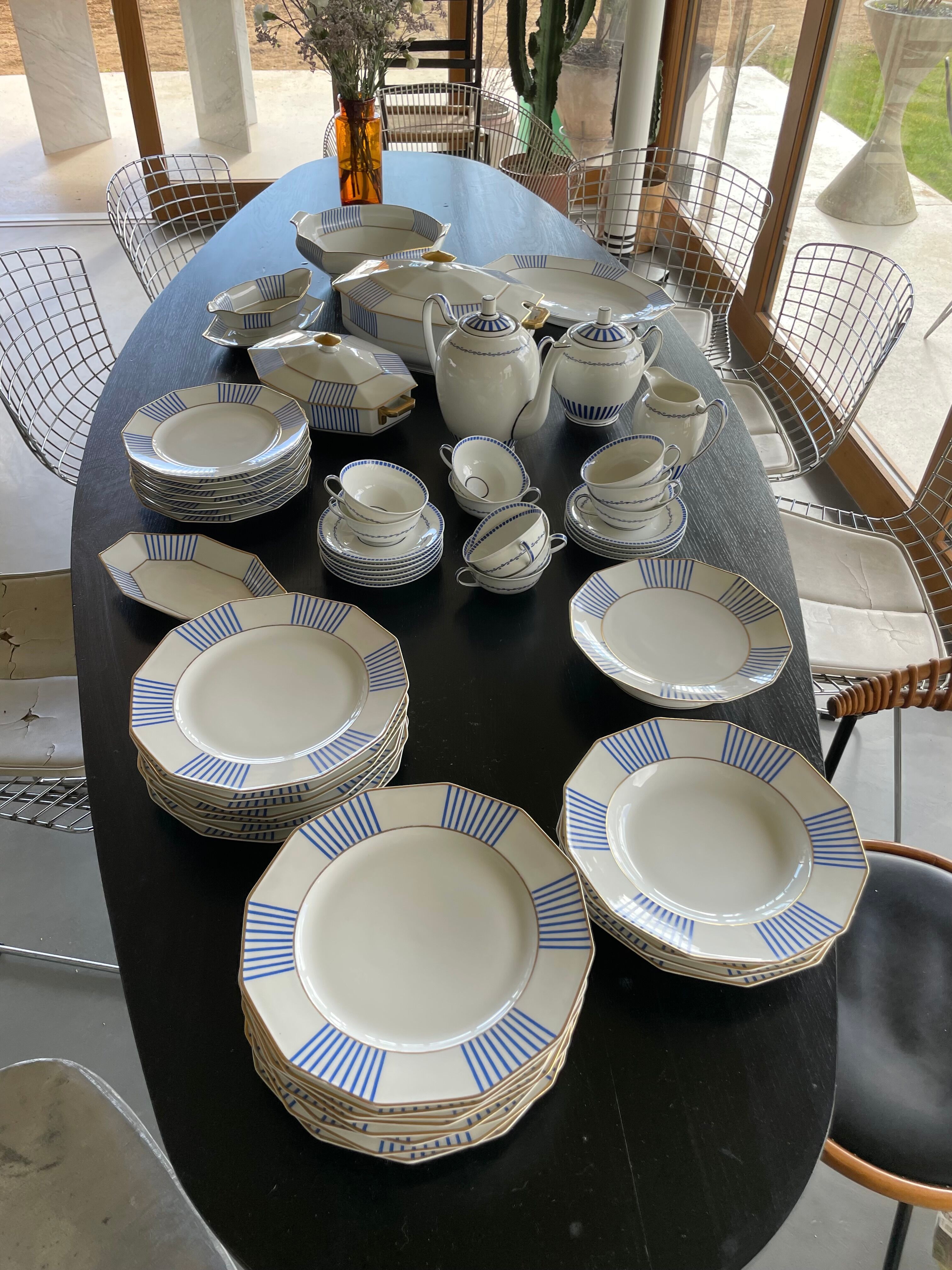Set XXL crockery Limoges A.Lanternier
