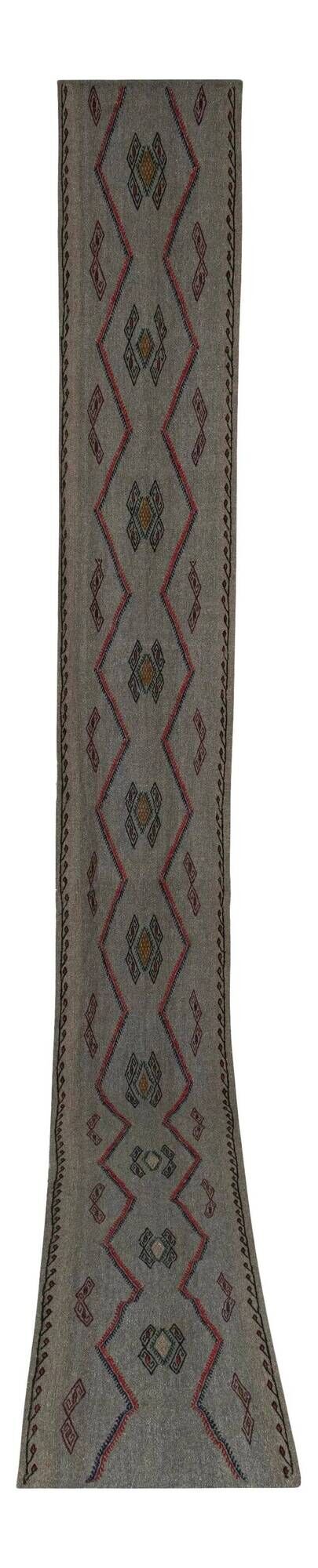 Vintage Turkish hallway rug 60x460 cm
