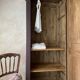 Provincial bonnetière made of solid wood, renovated antique.