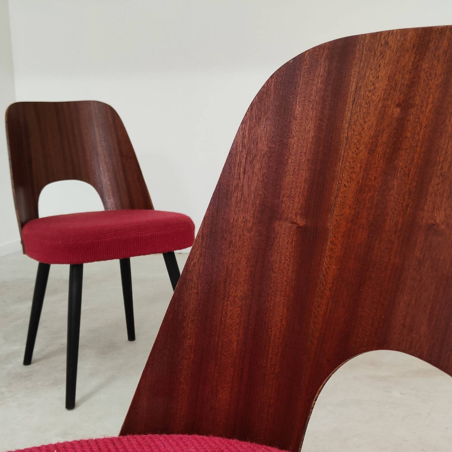 Pair of 515 -2 chairs by Oswald Haerdtl for Ton (Thonet) 1950