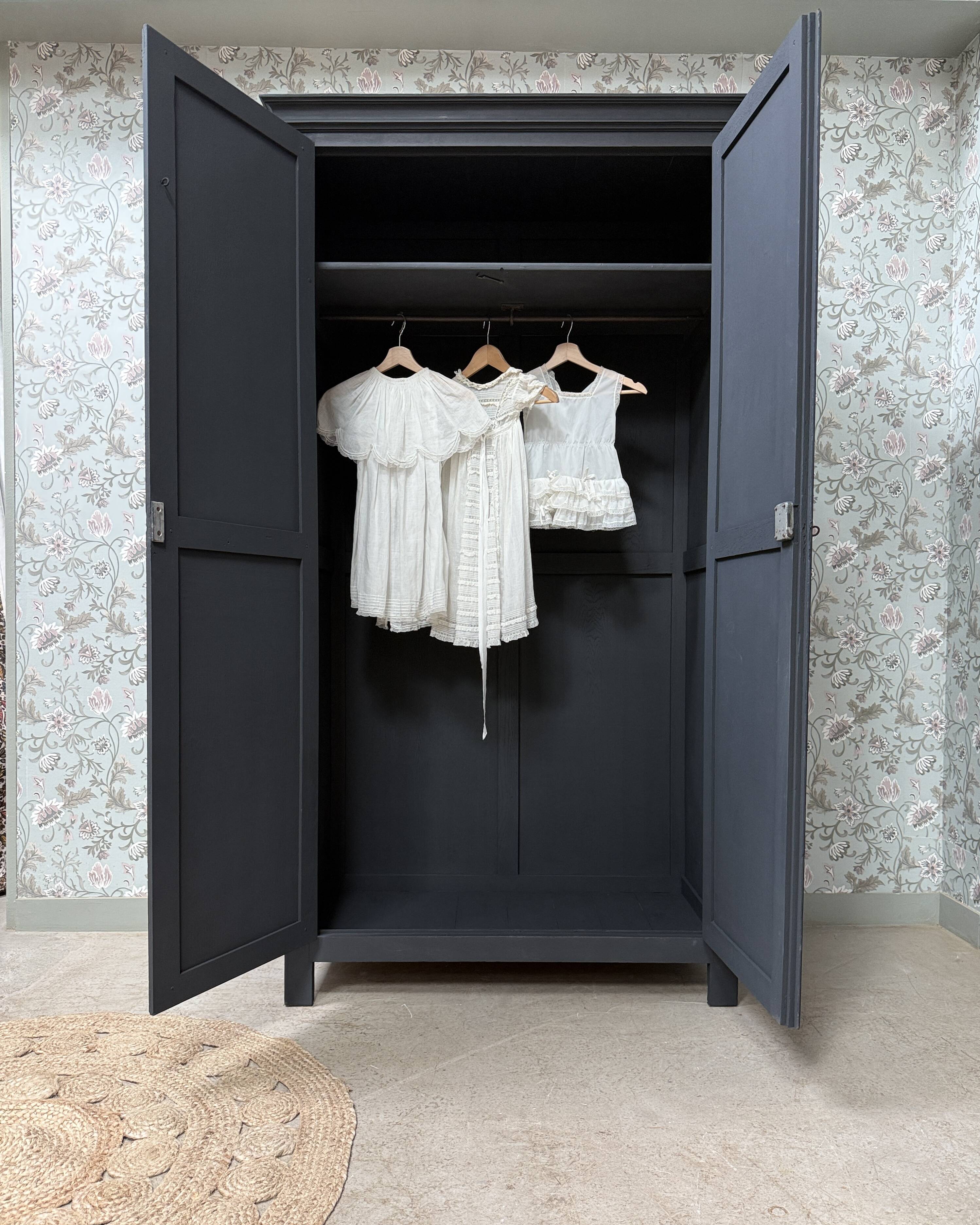 Large black Parisian wardrobe