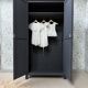 Large black Parisian wardrobe