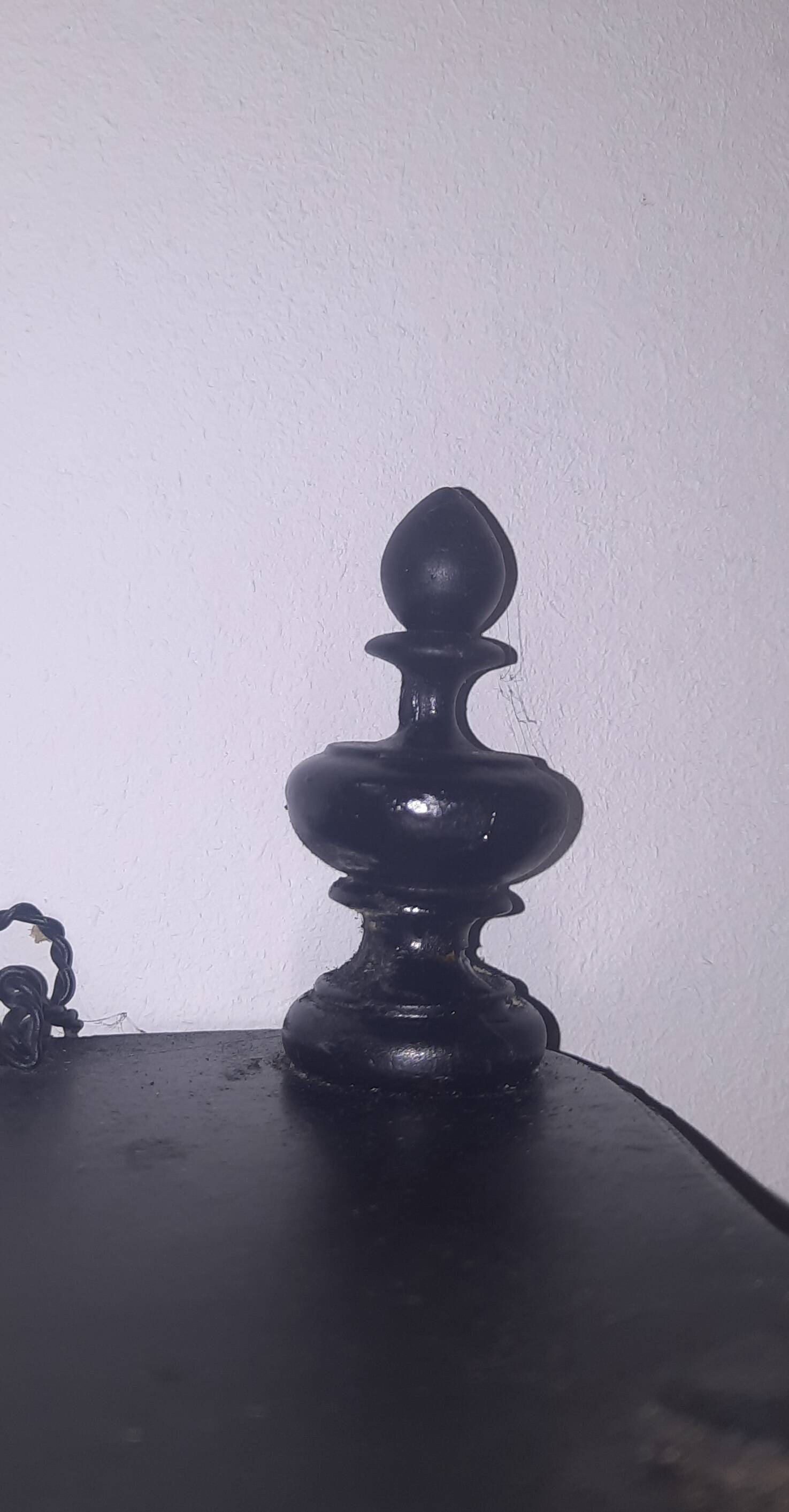Napoleon III wall shelf in blackened wood