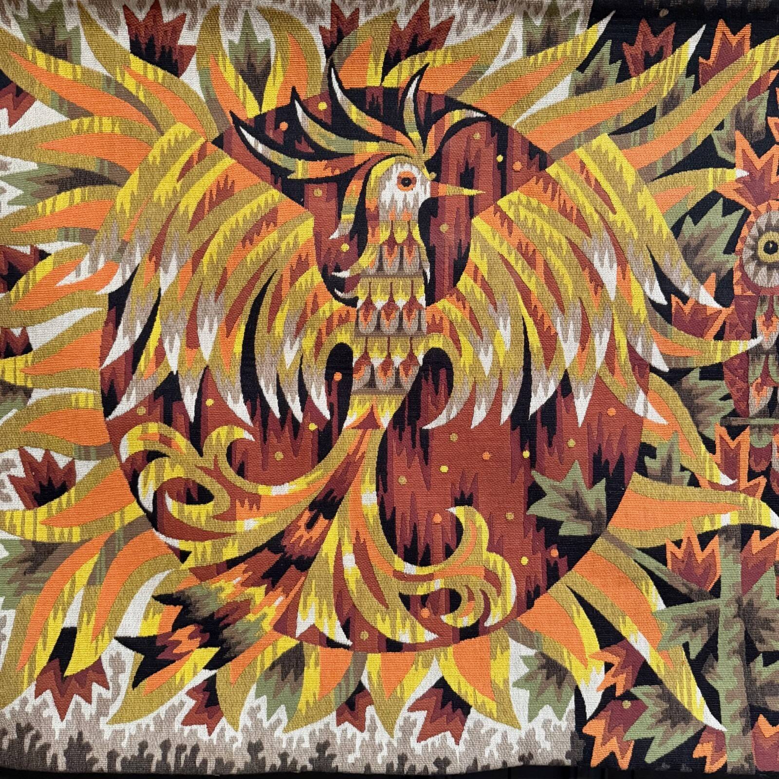 Tapisserie à l'oiseau par A. Cornic, XXe s.