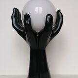 Lamp hands globe opaline