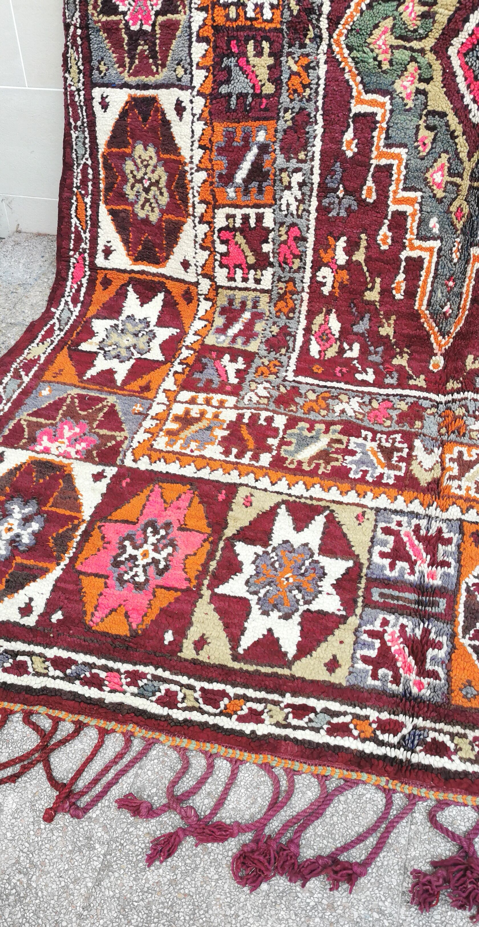Berber carpet boujaad vintage 215/360 cm