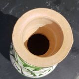 Small green ceramic vase