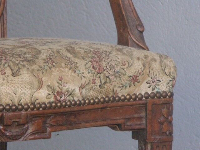 Set of 4 chairs Louis XVI style