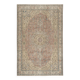 Vintage Turkish Area Rug. Hand-knotted Wool Carpet with Medallion Design