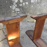 Pair of benches in cherry 220 cm