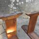 Paire de bancs en merisier 220 cm