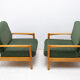 A pair of mid century Scandinavian style armchairs, 1970´s