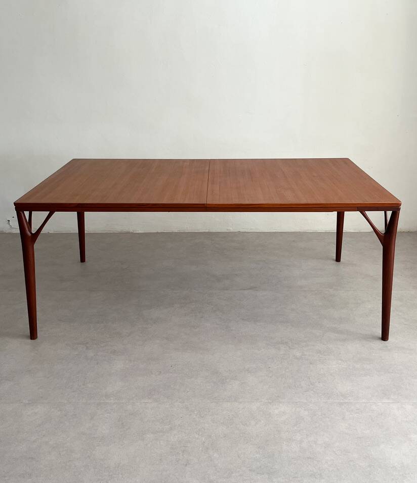 Extendable Danish Teak Dining Table by Helge Vestergaard-Jensen, Søren Horn