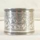 Rond de serviette en argent massif fin 19eme