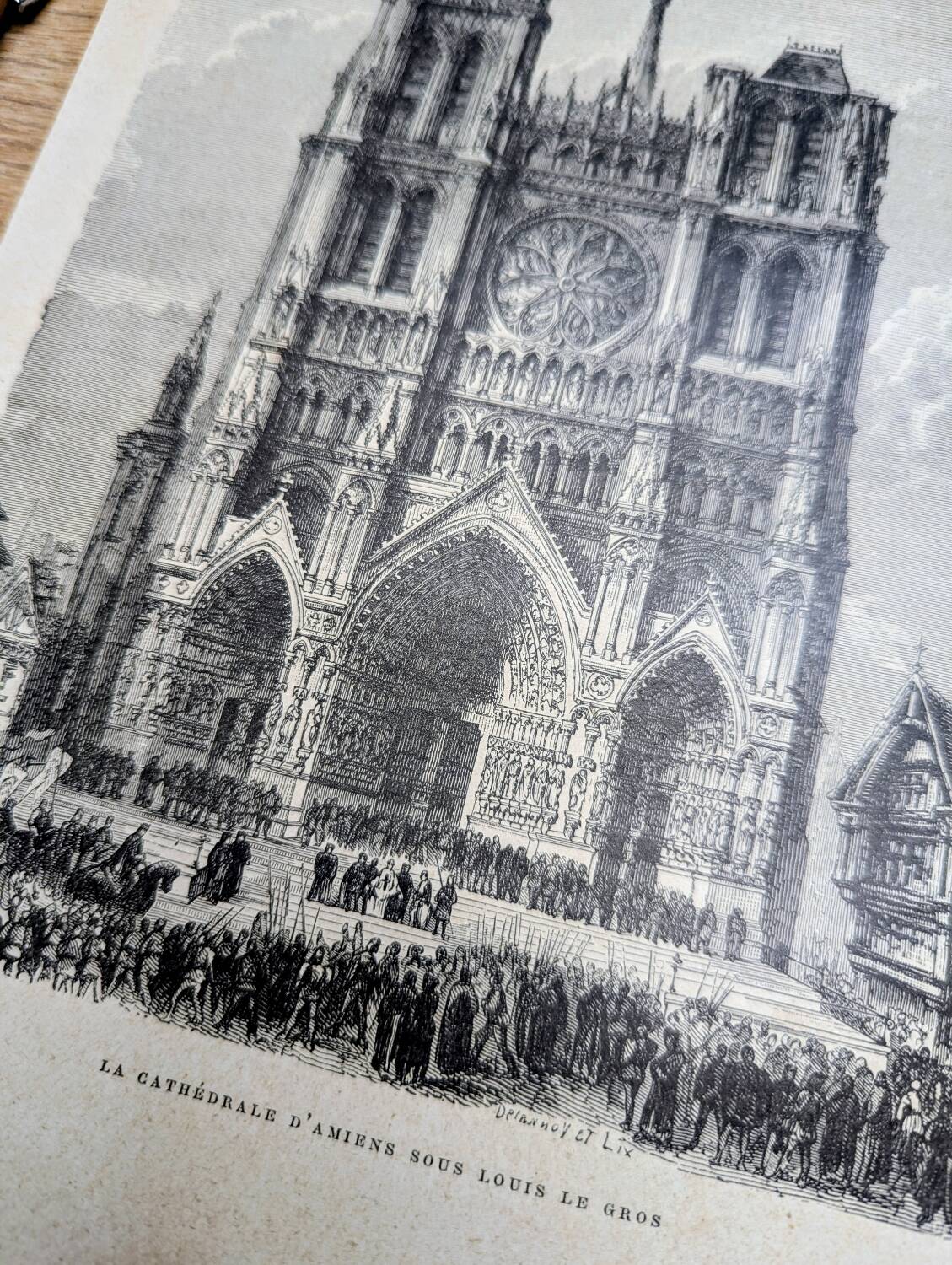 Notre-Dame d'Amiens, un original imprimé en 1895 .