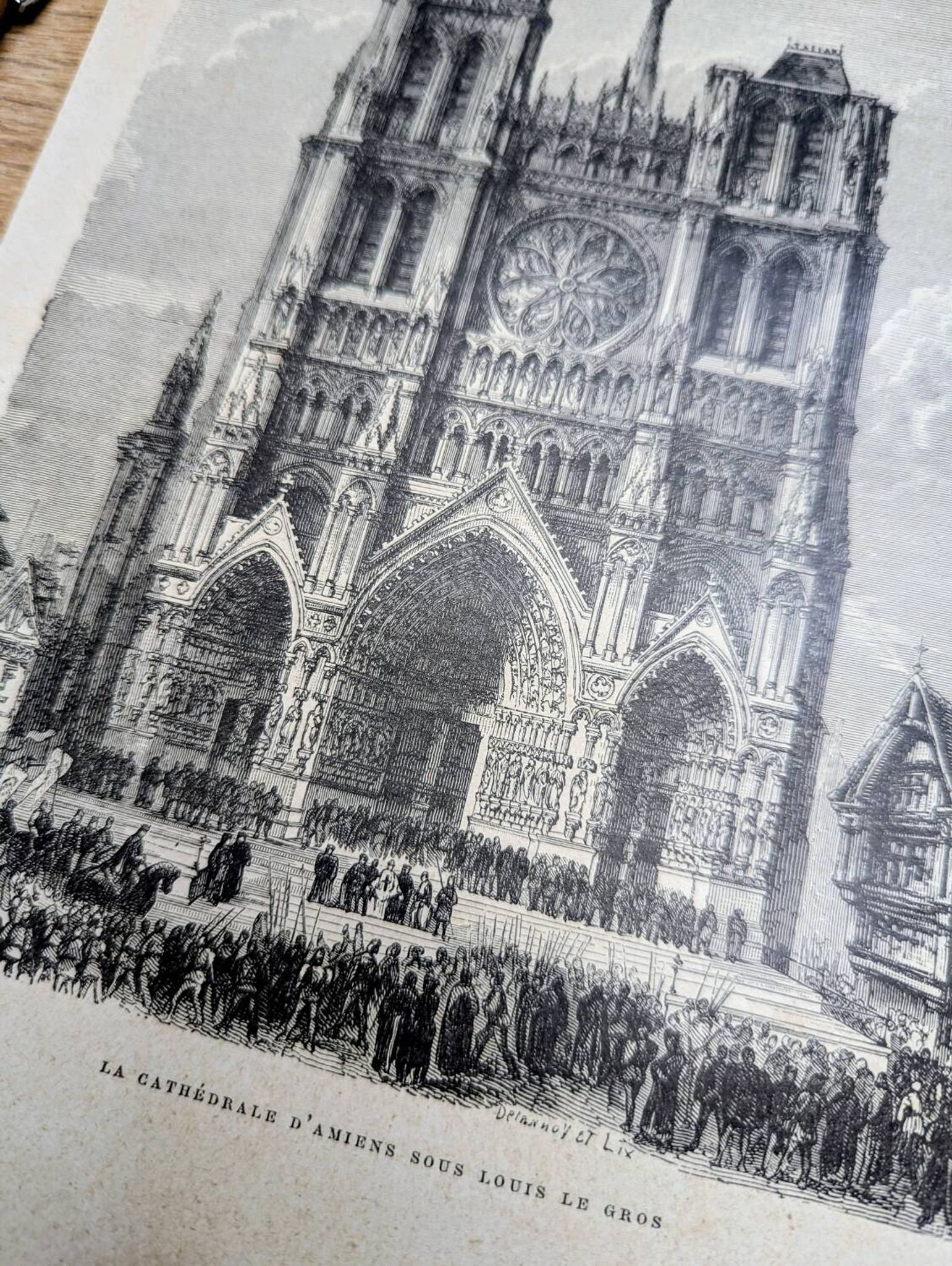 Notre-Dame d'Amiens, un original imprimé en 1895 .