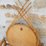 Old rattan mirror 55x34cm