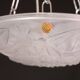 Art Deco Top Quality Pendant Light Floral decorations, Signed Degué