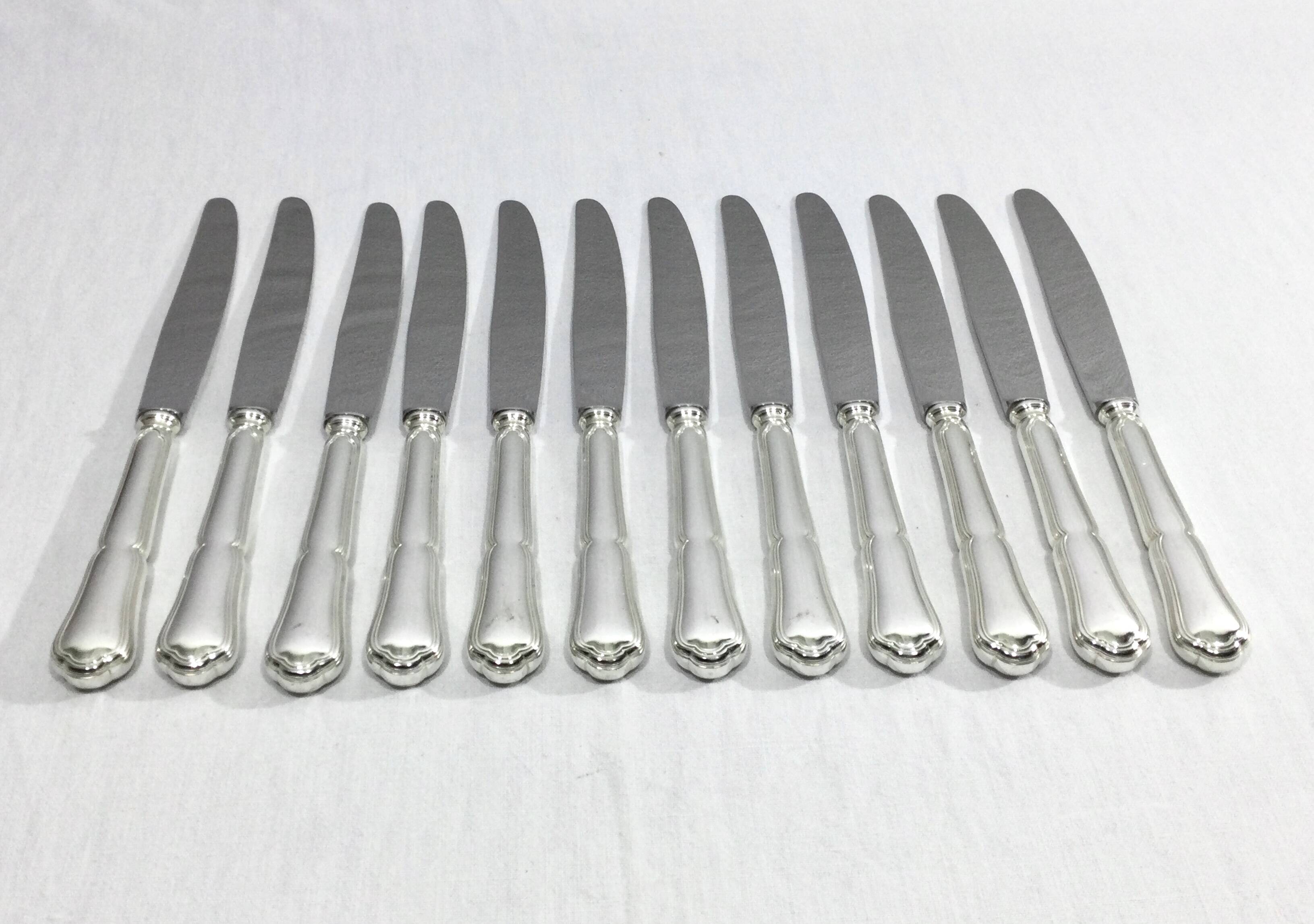 Saint Médard - Silver plated knives