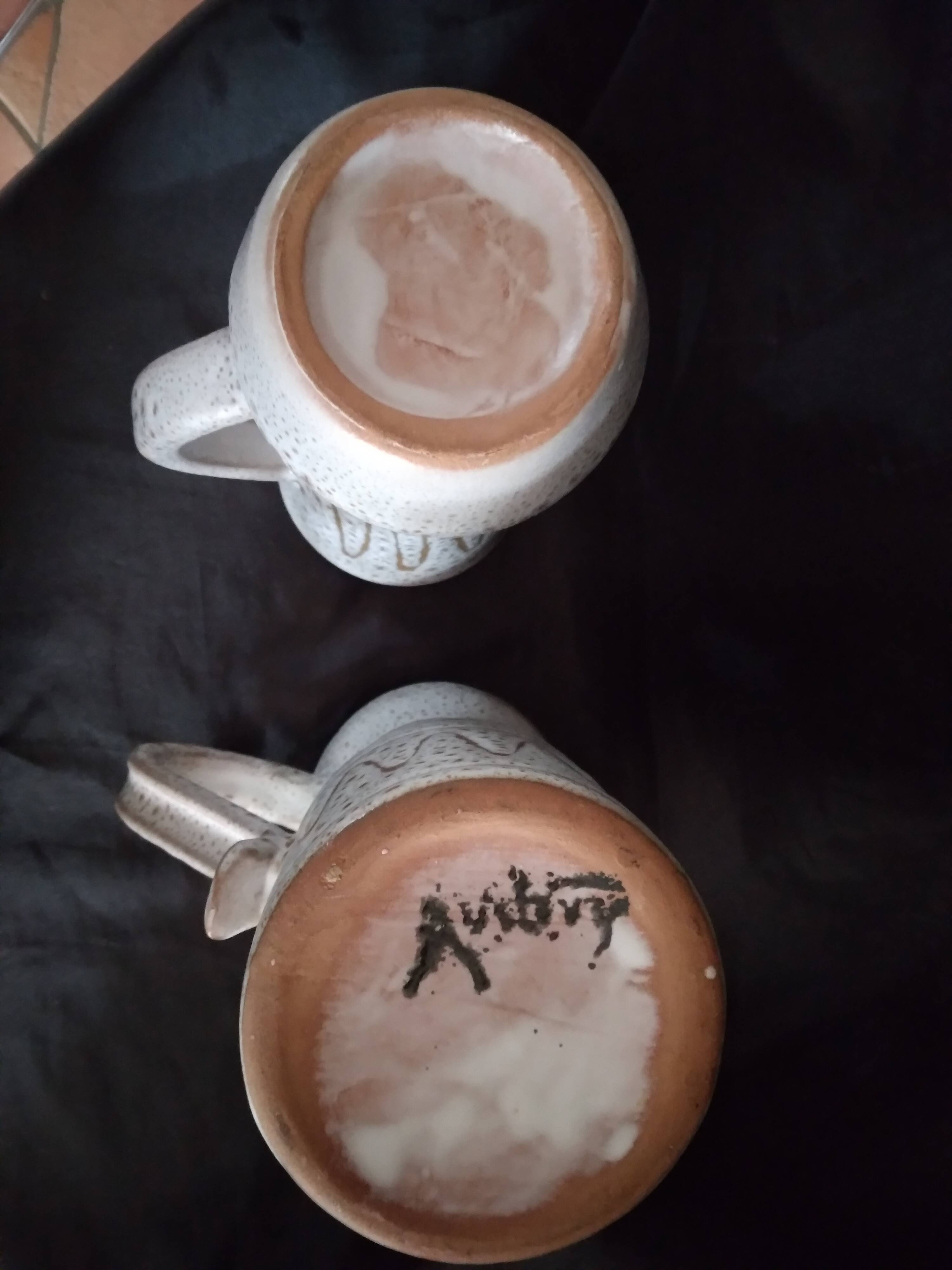 Set of 2 Austruy ceramic jugs