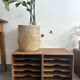 Set of 4 vintage wooden vinyl boxes