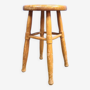 Vintage solid wood stool