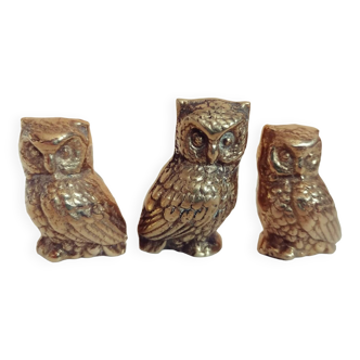 3 very cute mini owls