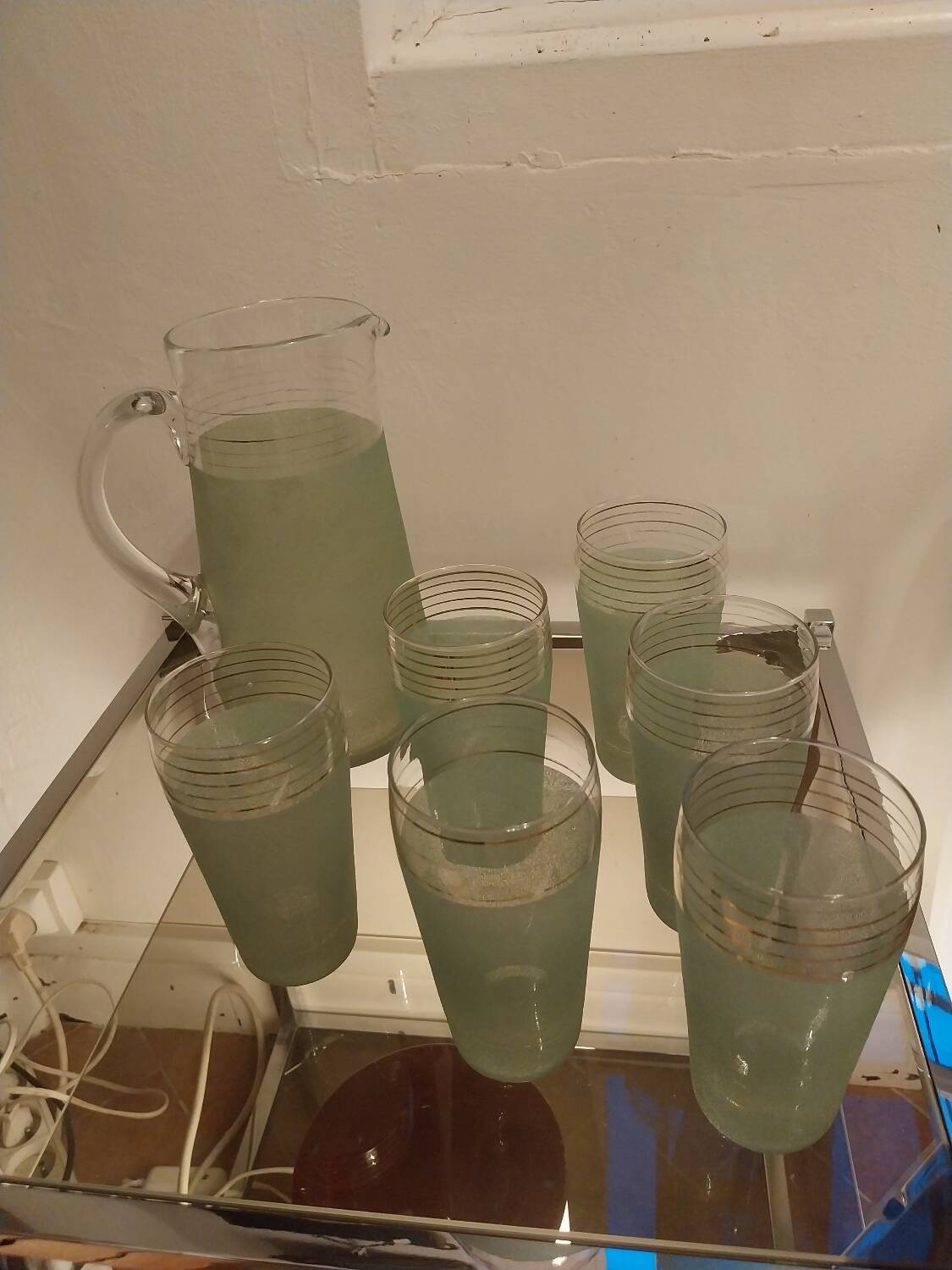 Green granita orangeade service