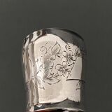 Silver timpani hallmarks Minerva goldsmith RB engraving floral decoration 40 grams