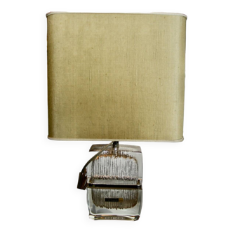 Lampe vintage en cristal pour la maison daum à nancy 1960