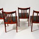 4 rosewood chairs from the 1960s in Scandinavian design.