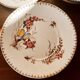 10 Lunéville earthenware plates, "Mésanges" pattern