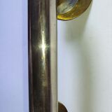 Pair of nickel-plated art deco furnishing handles