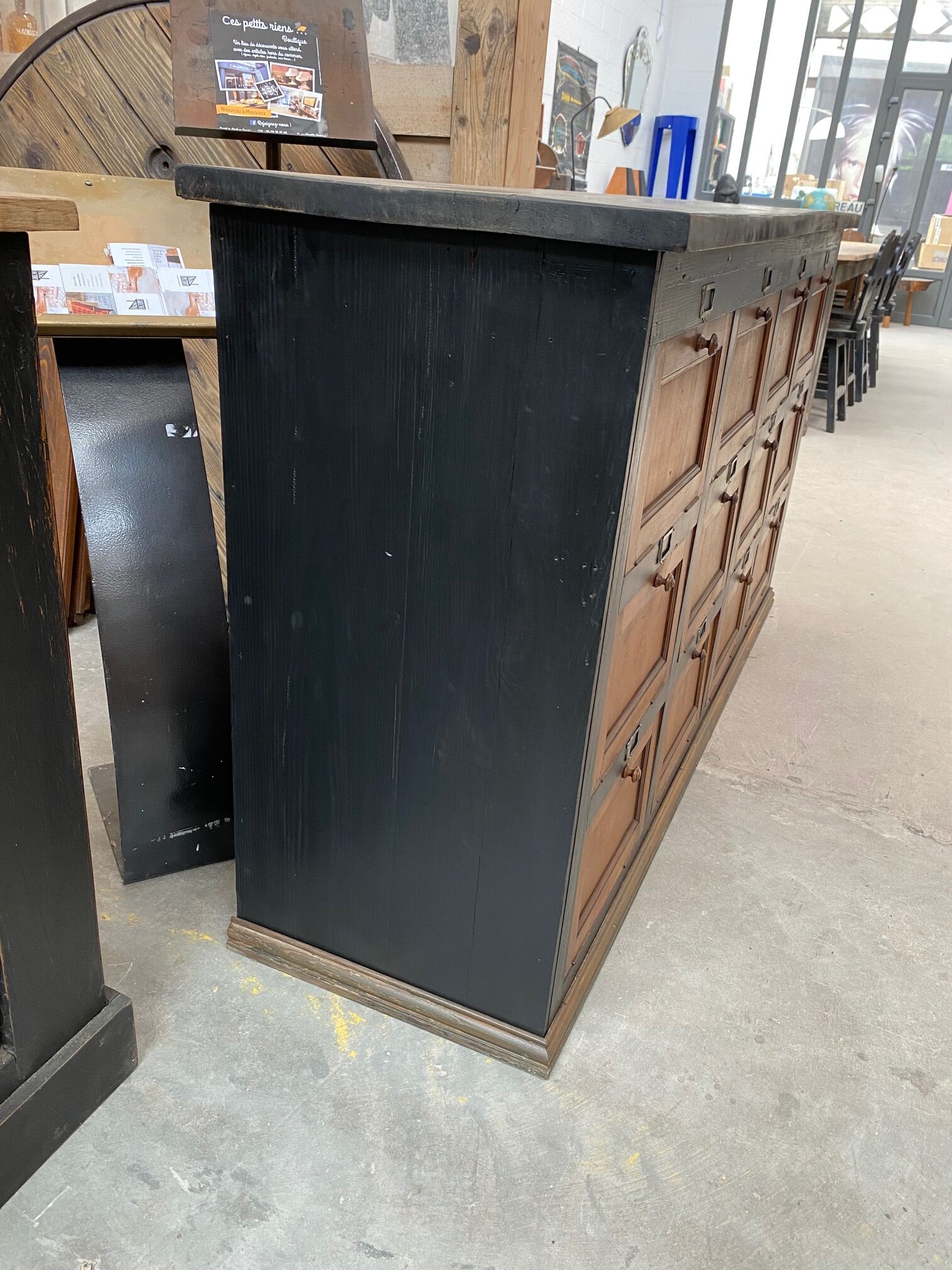 Old piece of furniture with valves