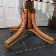 Swivel office chair in curved wood, 1950s