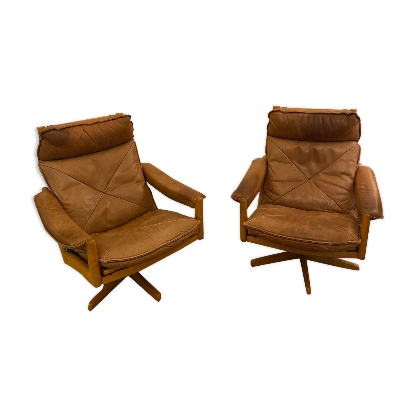 Pair of rotating chairs Selency