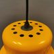 Mini poker hanging lamp in beautiful original sunny yellow color, designed by Jo Hammerborg 1977