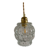 Walking lamp with vintage glass globe