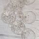 6 crystal wine glasses