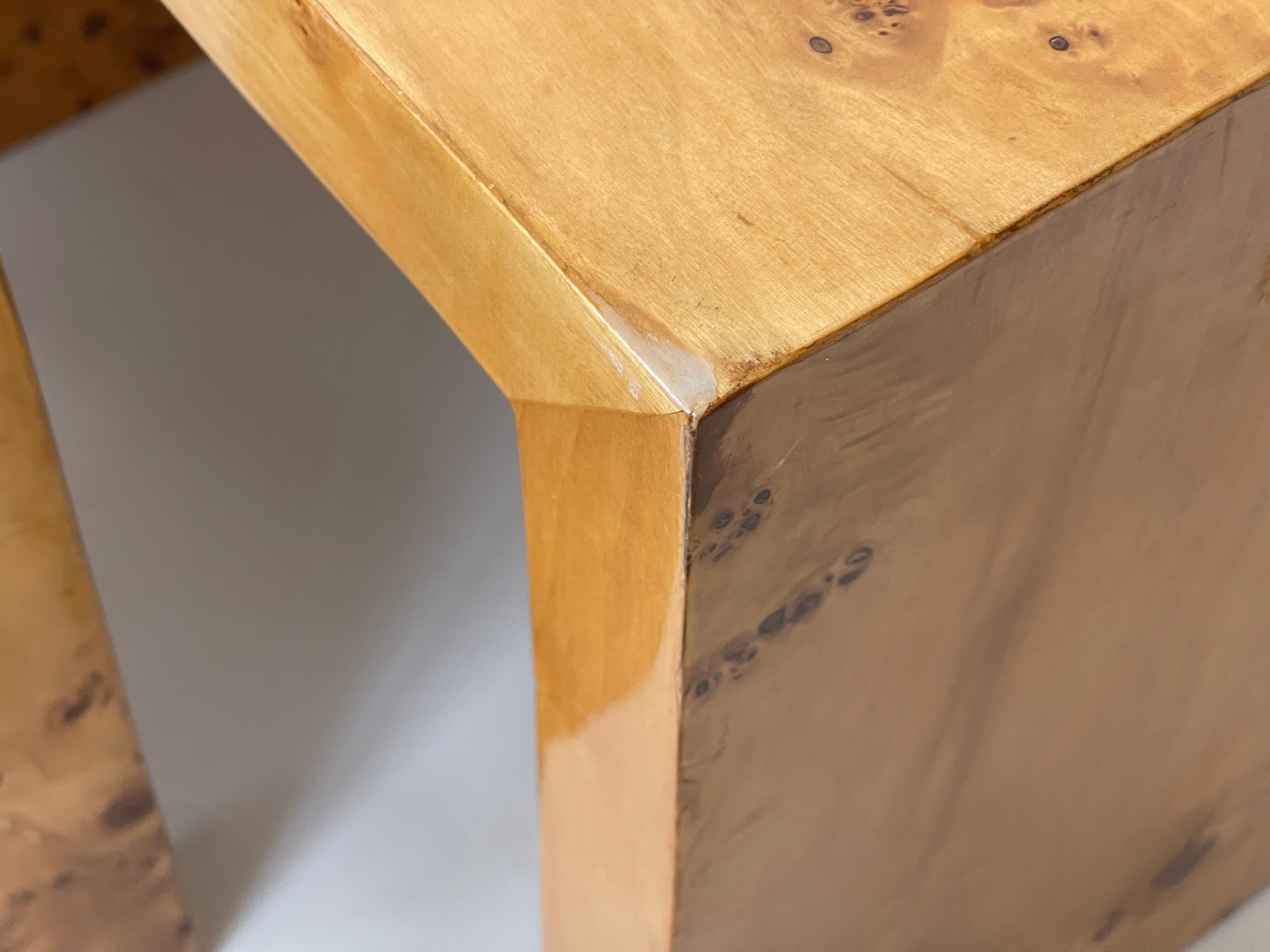 1970s burl nest tables