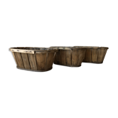 Series of 3 old fruit cups