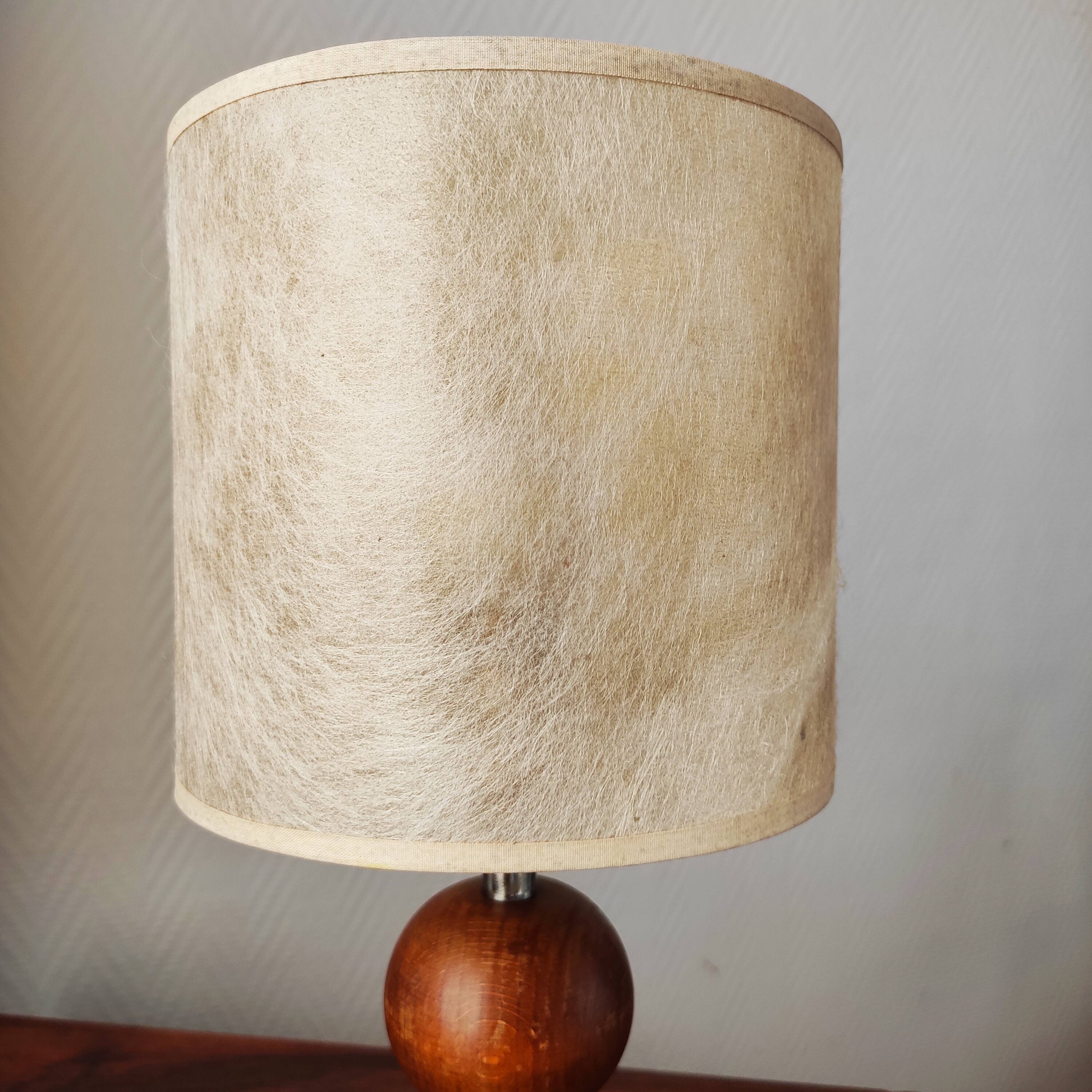 Scandinavian wooden lamp 1960