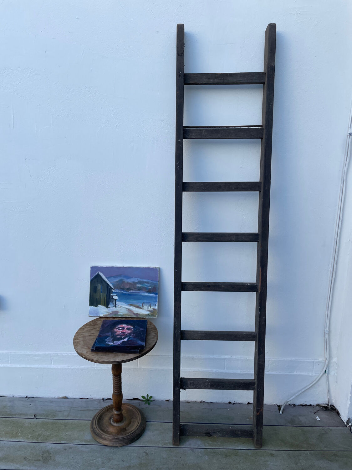 Wooden ladder