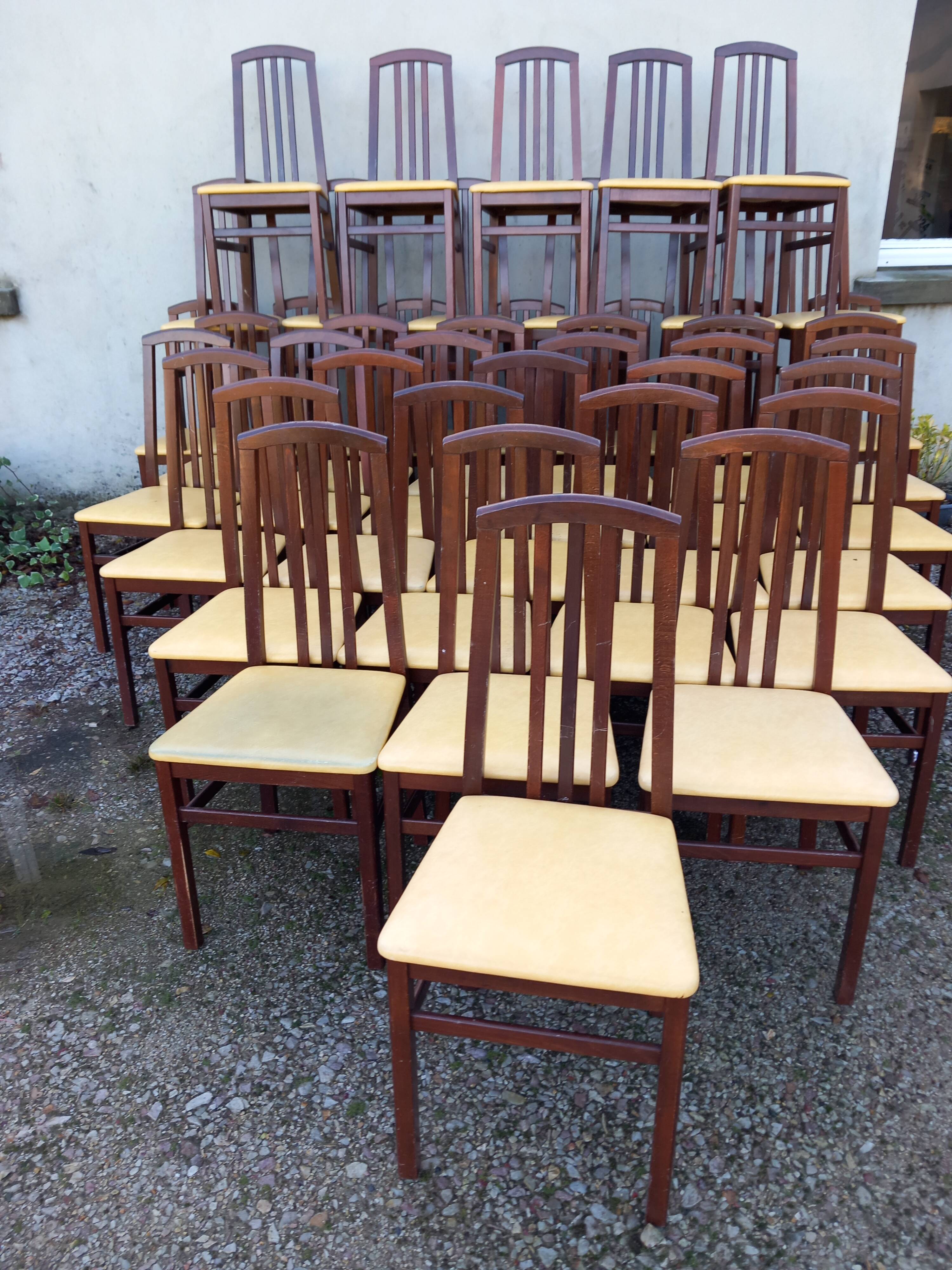 40 chairs