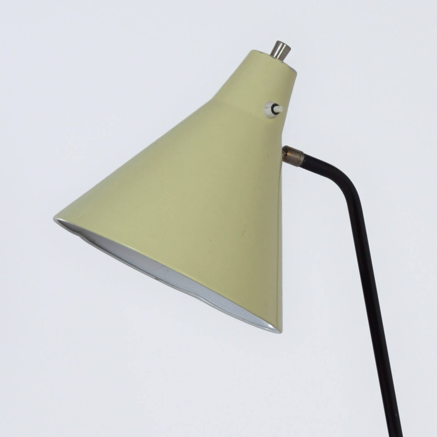 Lampadaire grasshopper par willem van doorn | années 1960, milieu du siècle, jaune