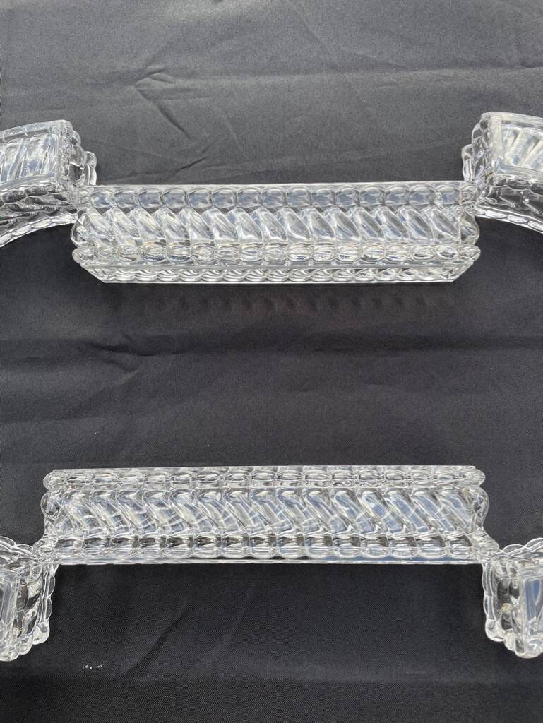 Baccarat twisted bamboo table planter – 19th-early 20th century