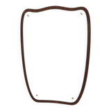 Miroir scandinave en acajou, Eriksmåla Glas, Suède, 1950, 73x54cm
