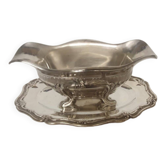 Gravy boat (1) - .950 silver - Maison Cardeilhac Paris - France Condition: --